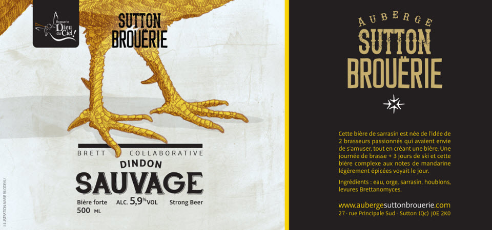 Dindon Sauvage - Bière de microbrasserie | Bière Brett Collaborative | Auberge Sutton Brouërie
