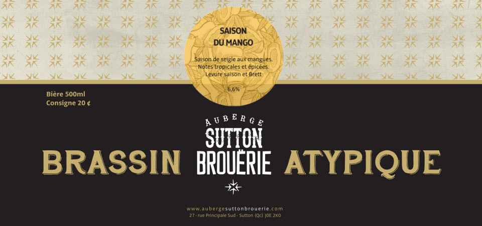 Saison du Mango - Bière de microbrasserie | Bière Saison| Auberge Sutton Brouërie
