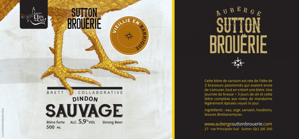 Dindon sauvage vieillie en barrique - Bière de microbrasserie | Bière Brett Collaborative | Auberge Sutton Brouërie
