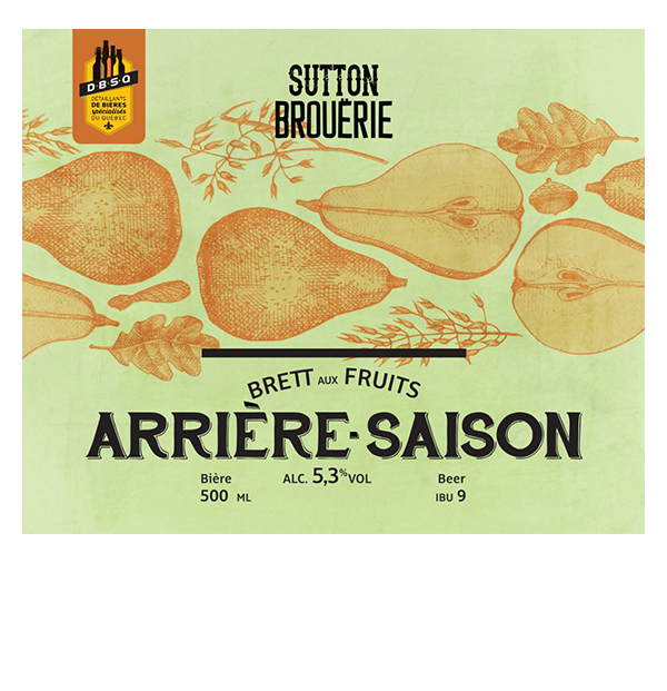 Arrière-Saison - Bière de microbrasserie | Bière Brett aux fruits | Auberge Sutton Brouërie