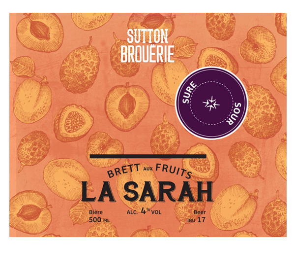 La Sarah Sure - Bière de microbrasserie | Bière Brett aux fruits | Auberge Sutton Brouërie